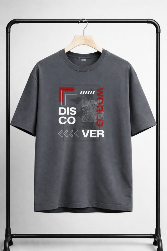 Oversized drop shoulder T shirt