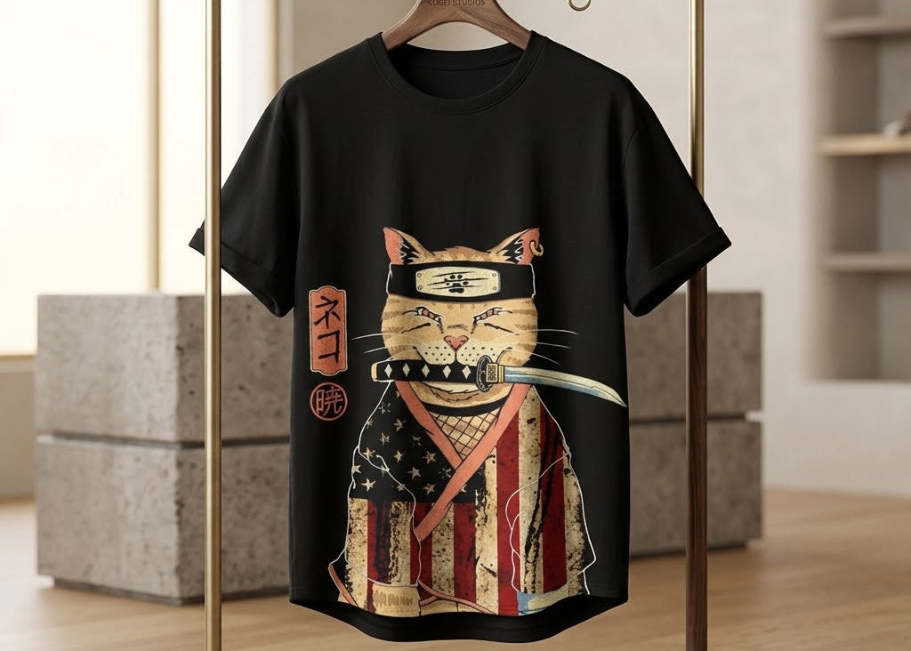 Oversized black drop shoulder T shirt