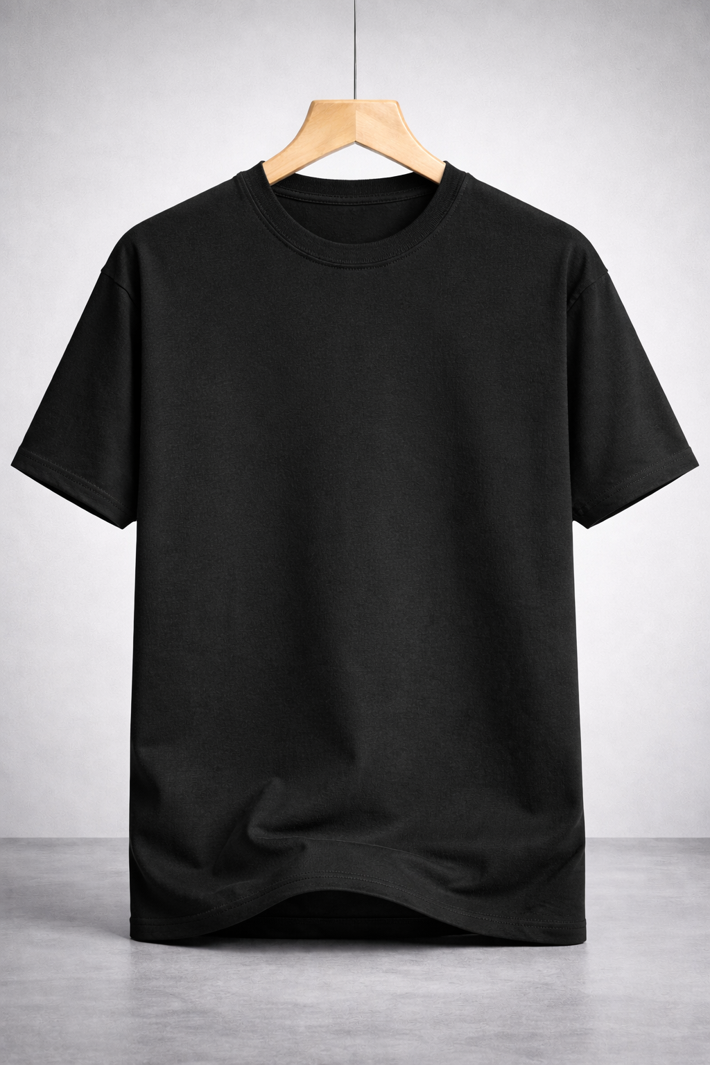 Oversized black drop shoulder  T shirt