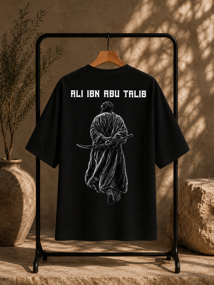 Oversized black drop shoulder t shirt